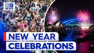 New Year’s Eve celebrations across the country  9 News Australia [upl. by Ahsenra720]