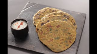 Bajra Methi Dhebra  Sanjeev Kapoor Khazana [upl. by Sualakcin]