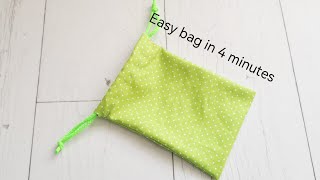 Quick and Easy Drawstring Bags with French Seams MYTKOandMYTKO [upl. by Ttelracs]