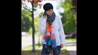 Crochet Tutorial Boho Tassel Scarf [upl. by Valenza]