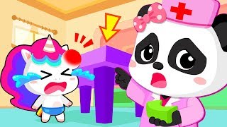 Baby Unicorn Got Injured  Play Safe Song  Doctor Cartoon  Nursery Rhymes  Kids Songs BabyBus [upl. by Attiuqal667]