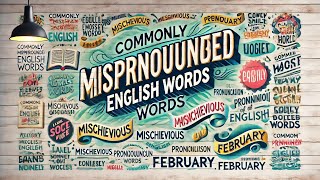 Commonly mispronounced English words Part 2 [upl. by Salamone]