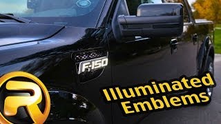 Recon Illuminated Fender Emblems F150 F250 F350  Fast Facts [upl. by Kacie]