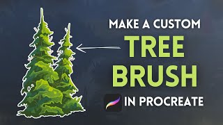 How to Make a Tree Brush in Procreate [upl. by Koerlin]