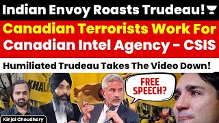 Indian Diplomat Humiliates Trudeau  Khalistanis Work For Canadian Intel Agency Kinjal Choudhary [upl. by Dry80]