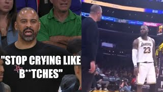 Courtside video reveals what was said between LeBron James and Ime Udoka 🍿 [upl. by Akaya]