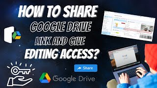 How To Share a Google Drive link and give Editing Access  Share Link 2024 [upl. by Sherlocke]