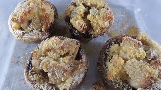 Recette de champignons farcis au boudin blanc [upl. by Uttasta]