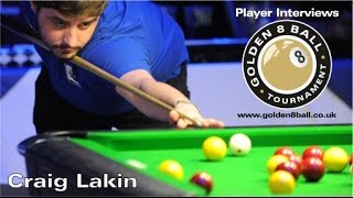 Craig Lakin  Pool Player Interview from Golden 8 Ball Pool Tournament 2016 [upl. by Spevek471]