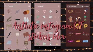 40 instagram GIF sticker search ideas PART 2  spot ideas [upl. by Kirtley23]