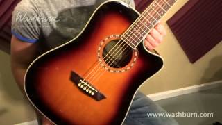 Washburn WD7SCE Video Demo [upl. by Adnocahs]