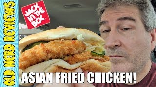 Jack In The Box Asian Fried Chicken Sandwich REVIEW 🐔🍔 jackinthebox [upl. by Berkly368]