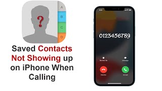 Fix iPhone Not Showing Contact Name When Calling [upl. by Ahsiuqet]