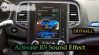 Activation RS sound effect sur R link Megane 4 avec DDT4ALL [upl. by Eidissac31]