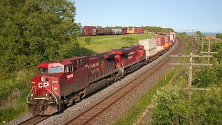 CP Detours on CN Kingston Sub  Rouge Hill Newtonville and Port Hope  June 6 2009 [upl. by Adaran]