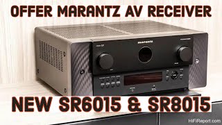 OFFER Marantz AV Receiver SR6015 amp SR8015  Dolby atmos DTS 8K Network AV Receiver [upl. by Atinob348]