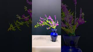 Slanted Lavender Elegance in Blue Vase [upl. by Nidak]