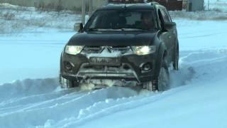 Mitsubishi Pajero Sport OffRoad in Snow [upl. by Lukash406]