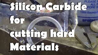 Using Silicon Carbide to cut glass [upl. by Artinahs]