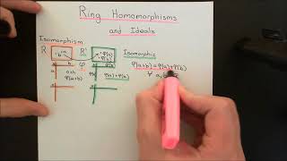 Ring Homomorphisms and Ideals Part 1 [upl. by Kele]