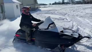 Riding a Polaris XCR 700 TRIPLE Snowmobile [upl. by Barram496]