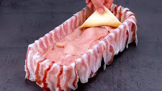 Szülinapokra is elkészítem Csirkemellből készült Terrine baconnel sütőben [upl. by Anjela220]