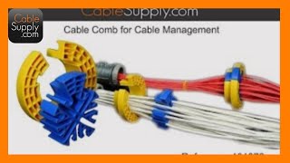 Bundling Ethernet Cable with the Cable Comb and Terminating a Patch Panel [upl. by Muhcon]