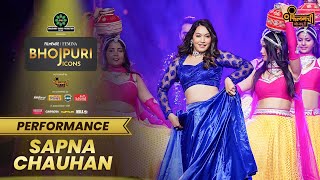 Sapna Chauhans Palkan Ki Chaav Mein Dance Performance  Filmfare Femina Bhojpuri Icons 2023 [upl. by Aivon972]