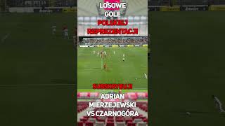 Losowe Gole Polskiej Reprezentacji  Mierzejewski VS Czarnogóra shorts football piłkanożna gol [upl. by Oek]