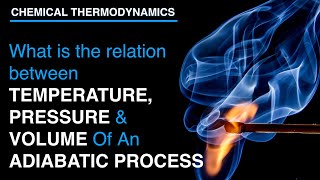 What is the relation between Temperature Pressure and Volume in an Adiabatic process  Thermodynami [upl. by Ahsitnauq]