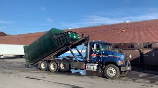 ABC Disposal Service 38  Mack Granite American Rolloff [upl. by Eatnuahs]