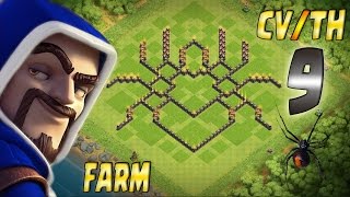 Layout CVTH 9 Farm SPIDER  Clash Of Clans [upl. by Sonny]