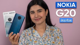 Nokia G20 Unboxing and Review नेपालीमा [upl. by Eudocia]