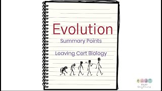 Evolution Basic outlineLeaving Cert Biology [upl. by Ahsenet]