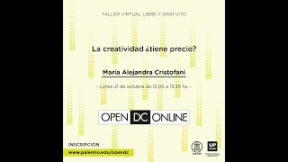 La creatividad ¿tiene precio  Docente María Alejandra Cristofani [upl. by Trebornhoj]