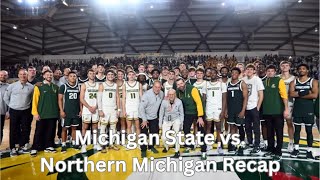 Michigan State vs Northern Michigan Recap  Tom Izzo homecoming game [upl. by Diarmuid905]