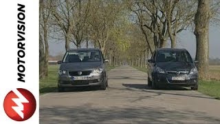 Opel Zafira vs VW Touran [upl. by Stiruc]