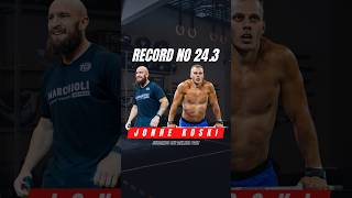 Record 243 CrossFit Open 2024  Jonne Koski  crossfit crossfitopen workout [upl. by Olli]