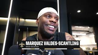 Marquez ValdesScantling on 2 TD Game  SaintsFalcons Postgame  2024 NFL Week 10 [upl. by Domingo]