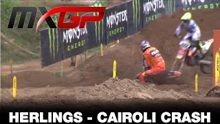 CRASH HERLINGS amp CAIROLI  MXGP of Riga 2020 [upl. by Vergne]