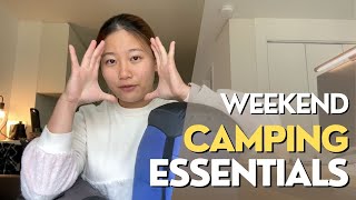 WEEKEND CAMPING GEAR LIST FOR BEGINNERS  Pack with me  FREE Camping Checklist [upl. by Elleirol]