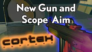 Gun Update with Scope Aiming 🎯  Cortex Command 3D Update 014 [upl. by Esinal]