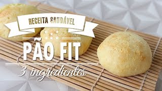 PÃO FIT 3 INGREDIENTES Pão de leite em pó [upl. by Aciria]