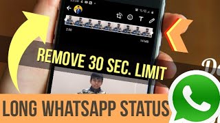 How to Post Long Video on WhatsApp Status  WhatsApp Trick  2023 [upl. by Schacker]