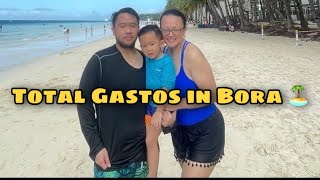 Boracay Gastos Reveal TOTAL EXPENSES for 5 Days 4 nights  Nins Po [upl. by Buskus]