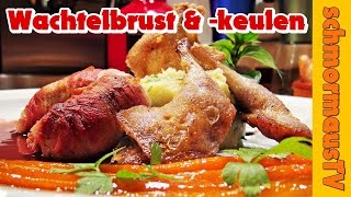 Wachtelbrust und keule mit Portweinsosse  United YouTube Cooks 5 Gänge Menü  HAUPTGANG [upl. by Stone]