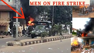 Happening Now In Ebonyi State Biafra As lshieke Div Police On Fire12 Kpai 5 V£hicl£ S£t blz£… [upl. by Stimson107]