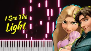 I See The Light Piano  Tangled  I See Light Piano Tutorial [upl. by Slohcin]