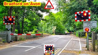 BradfordonAvon Greenland Mill Level Crossing Wiltshire [upl. by Ambrosius503]