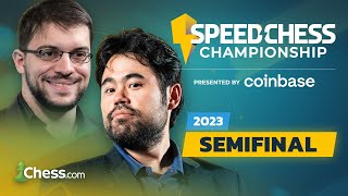 Hikaru v MVL  5Time SCC Champ Eyes Another Final Spot  Speed Chess Championship 2023 SF coinbase [upl. by Divine]